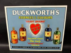 A Duckworth's Essences & Colours 'Heart Brand' hanging showcard.