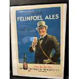 A Felinfoel Ales (Llanelli brewery) poster depicting a gentleman drinking, by J & J Murdoch Ltd.