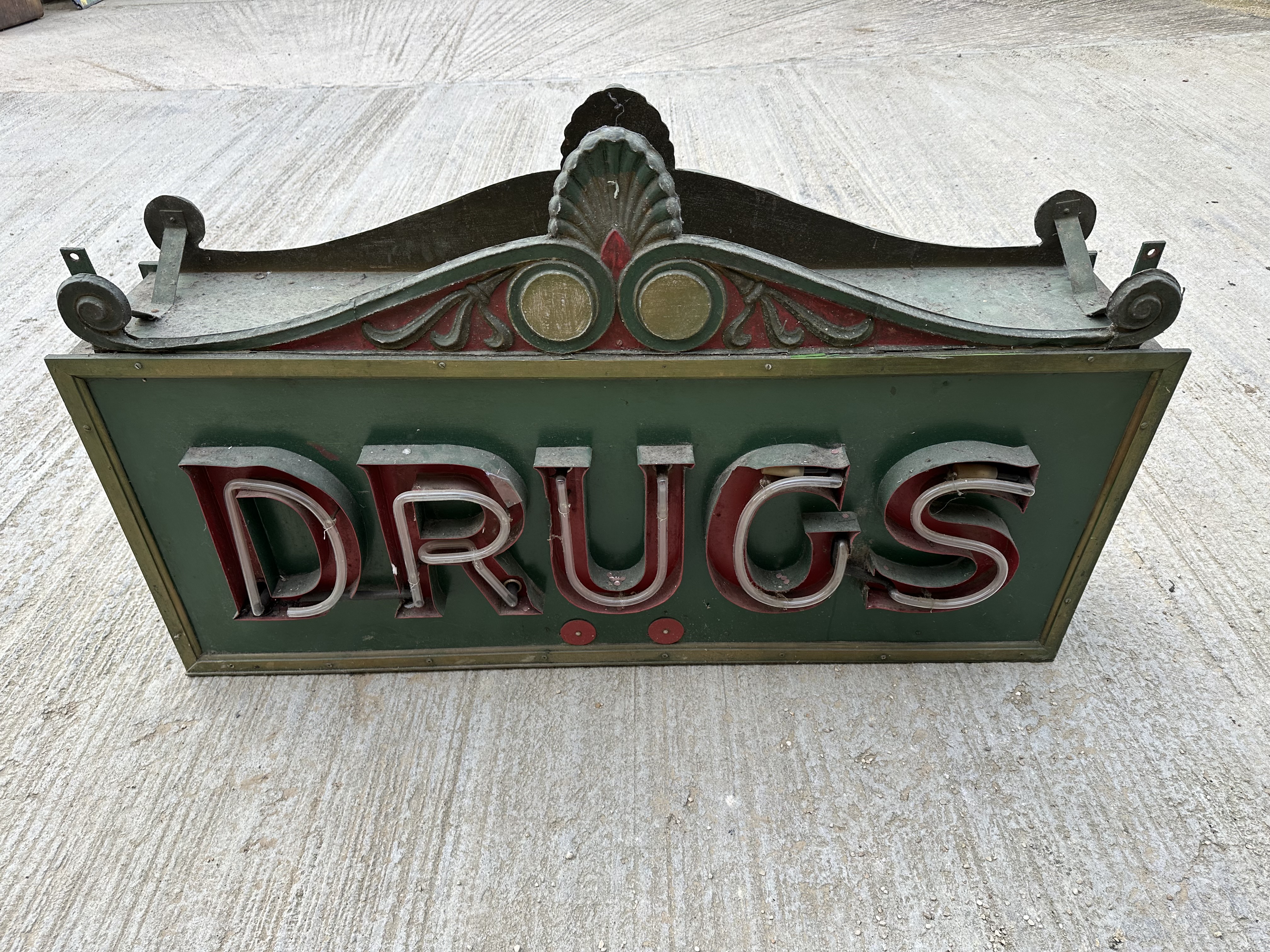 A large 1980s double sided neon lightbox, by repute made for a Marlon Brando film - Image 4 of 10