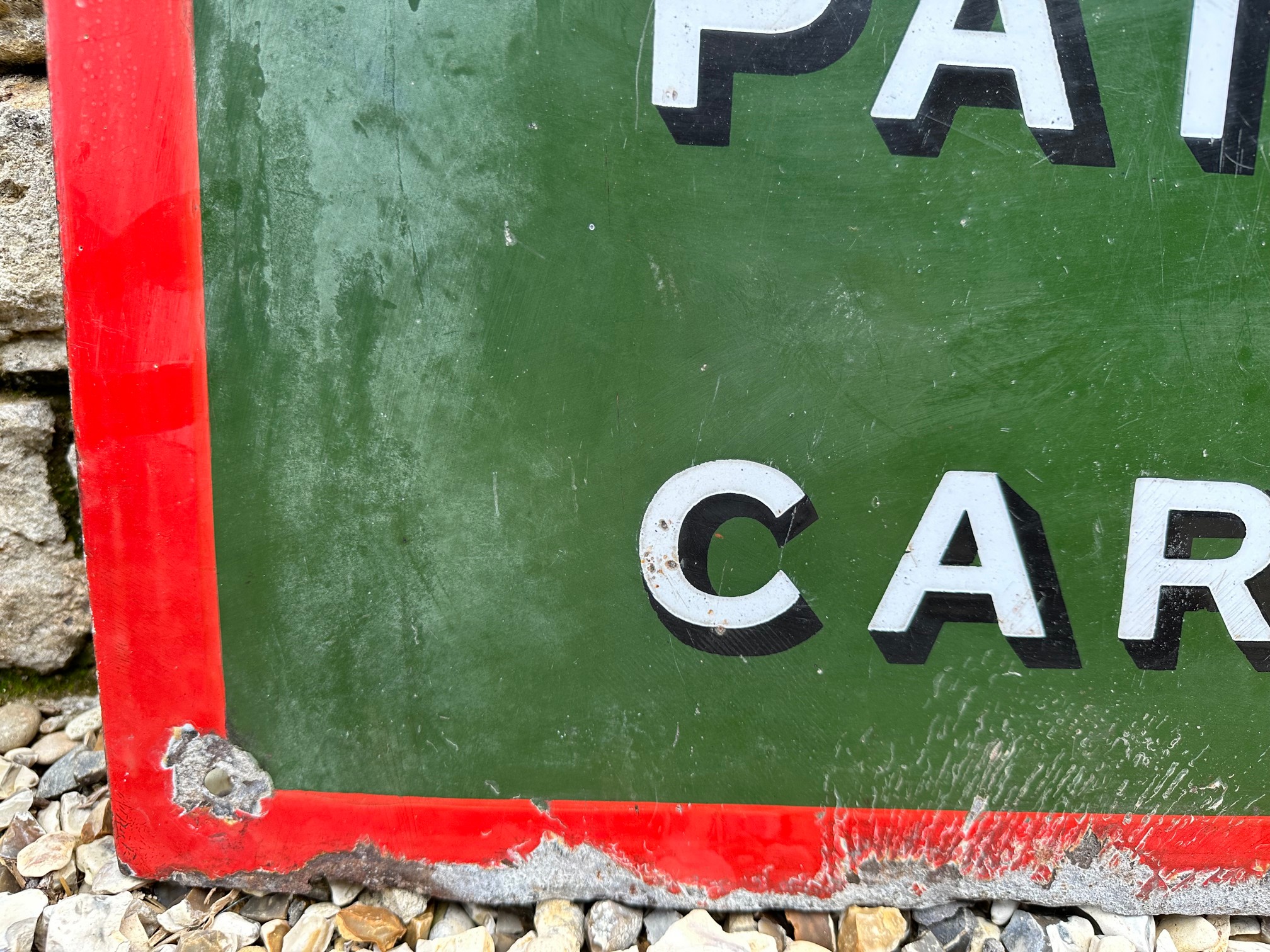 A Carter Paterson & Co. Ltd. Carriers rectangular enamel sign, 31 x 17 3/4. - Image 3 of 6