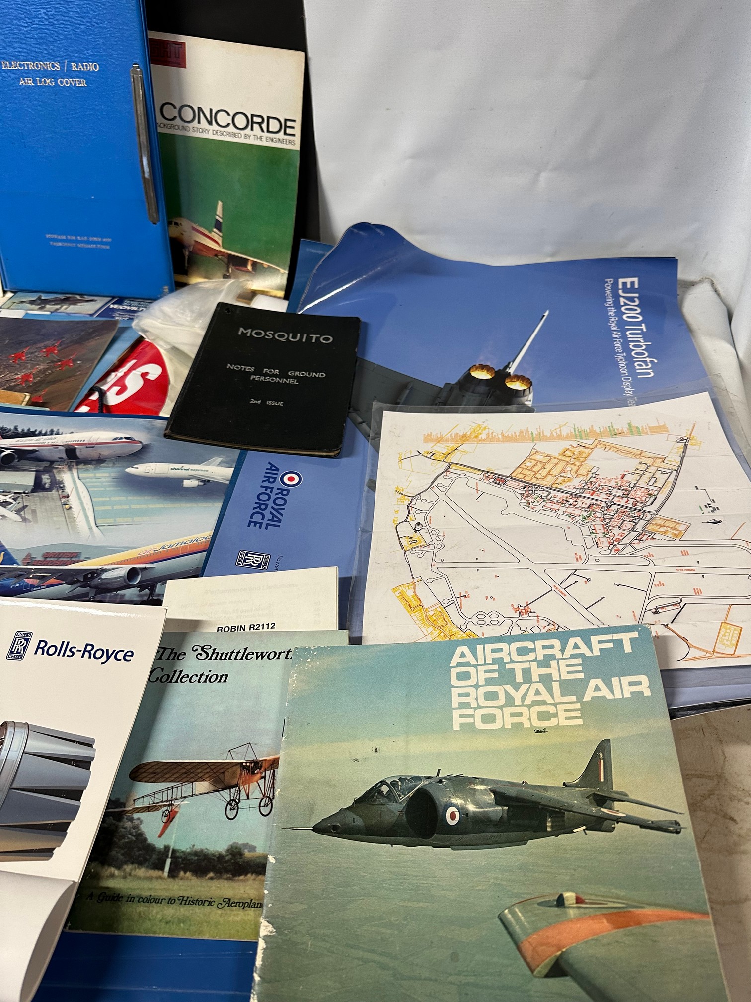 A collection of aviation aeronautical related posters, pilot notes, volumes, log cover, brochures, - Image 6 of 6