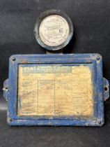 A Ministry of Transport VTG 6 plate with integral Goods Vehicle Test Certificate, expiry date