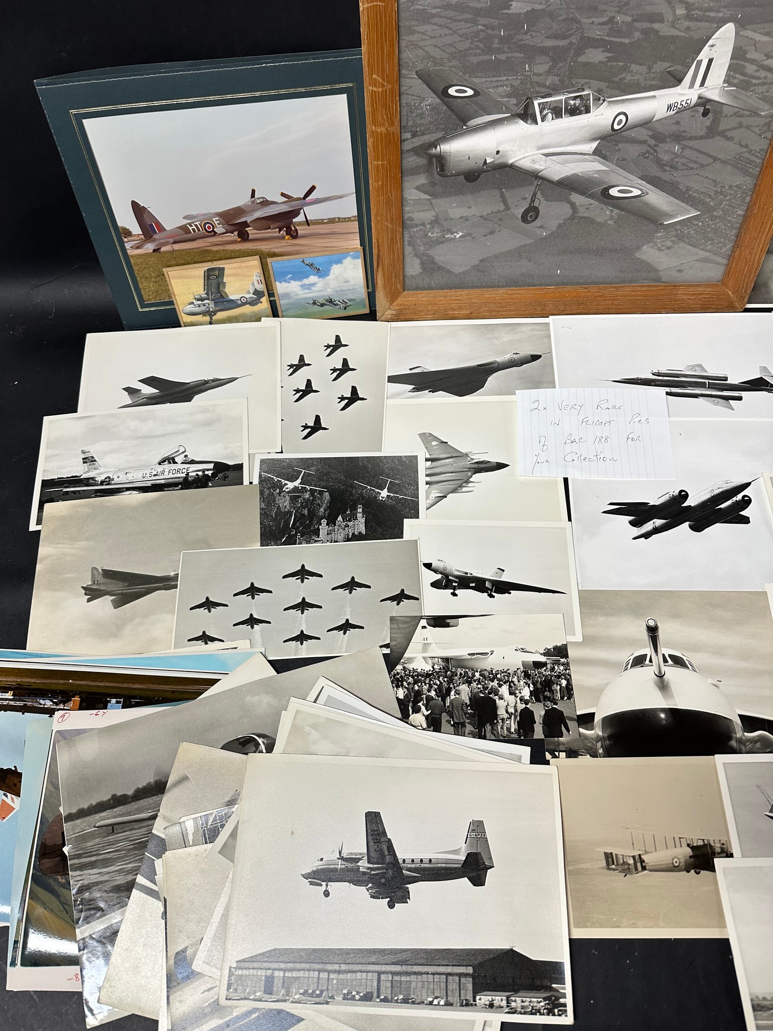 A large collection of aviation photographs including Royal Air Force, BAC 188 etc. - Image 3 of 5