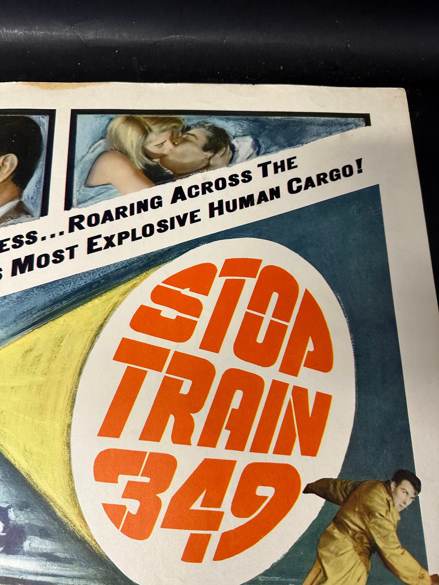 An original 1964 USA film poster for Stop Train 349 starring Jose Ferrer, Sean Flynn, Nicole Courcel - Image 7 of 8