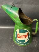 A gallon oil pourer with Castrol Motor Oil decals.