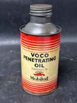 A VOCO (Vacuum Oil Company Ltd) Mobiloil pint can.