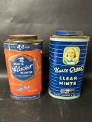 A Fox's Glacier Mints shop dinspensing tin and another for Nurse Grant's Clear Mints.