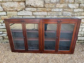 A good wall mounted display cabinet, 57 1/2 x 32 3/4 x 6 1/2".