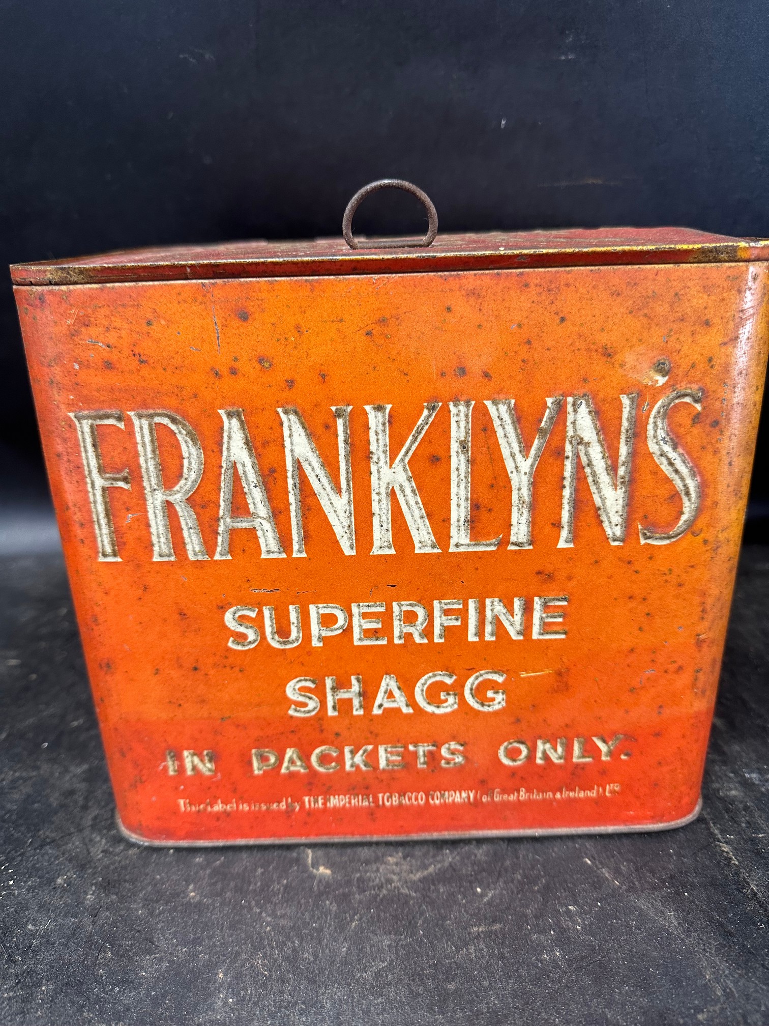 A Frankly's Superfine Shagg 'in packets only' counter box, issued by The Imperial Tobacco Co. - Image 2 of 8