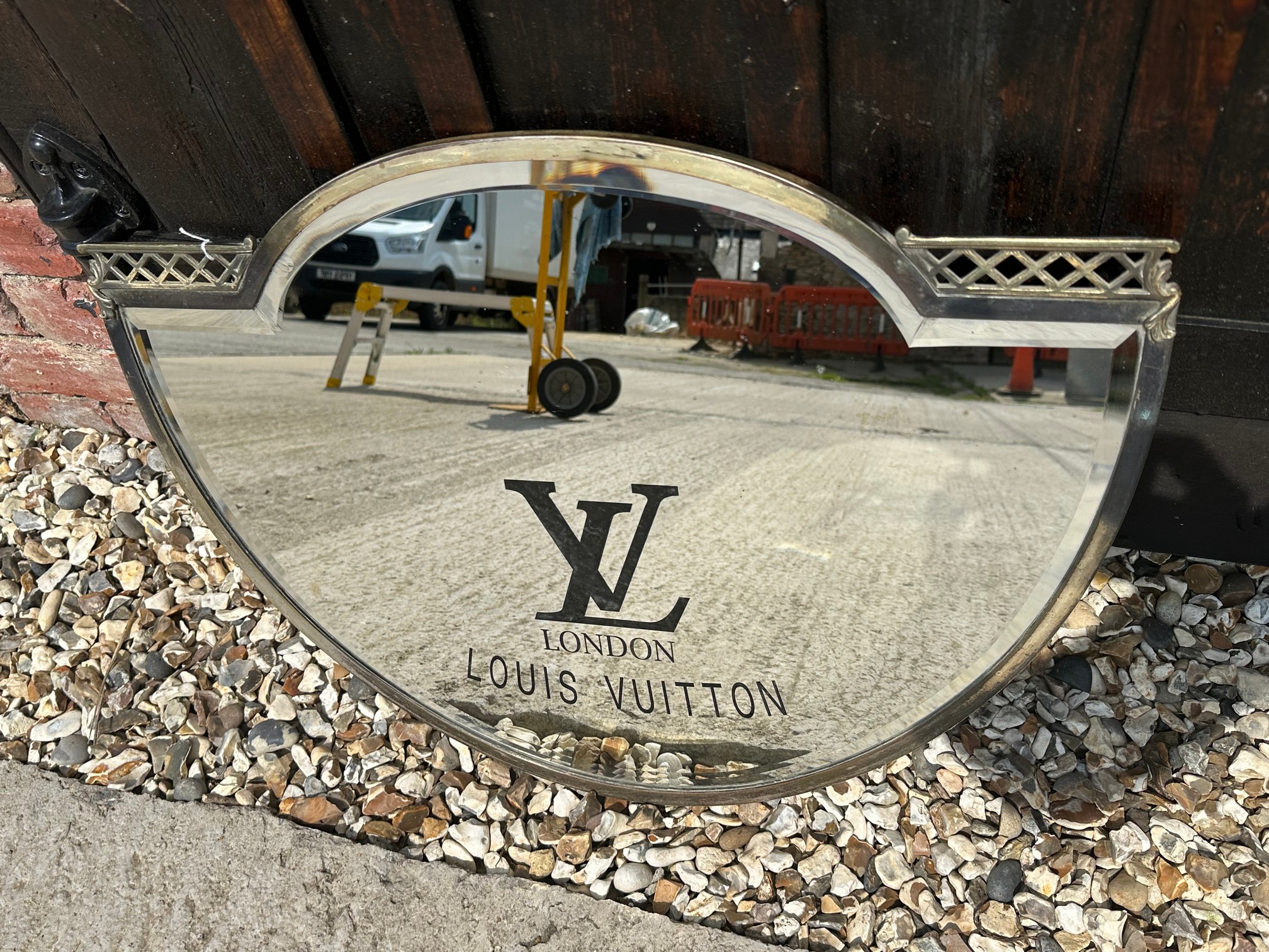 A rare to the market advertising mirror, by repute from the Knightsbridge London store. - Image 3 of 6