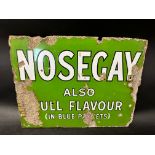 A Nosegay double sided tobacco advertising sign, 18 x 14".