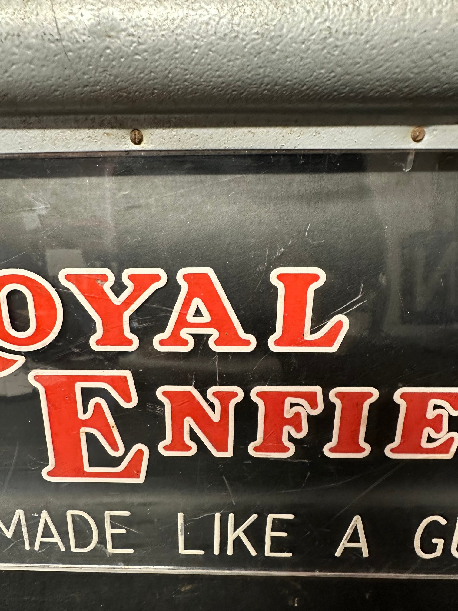 A Royal Enfield 'Made like a gun' light up sign, 15 1/2 x 11". - Bild 4 aus 5