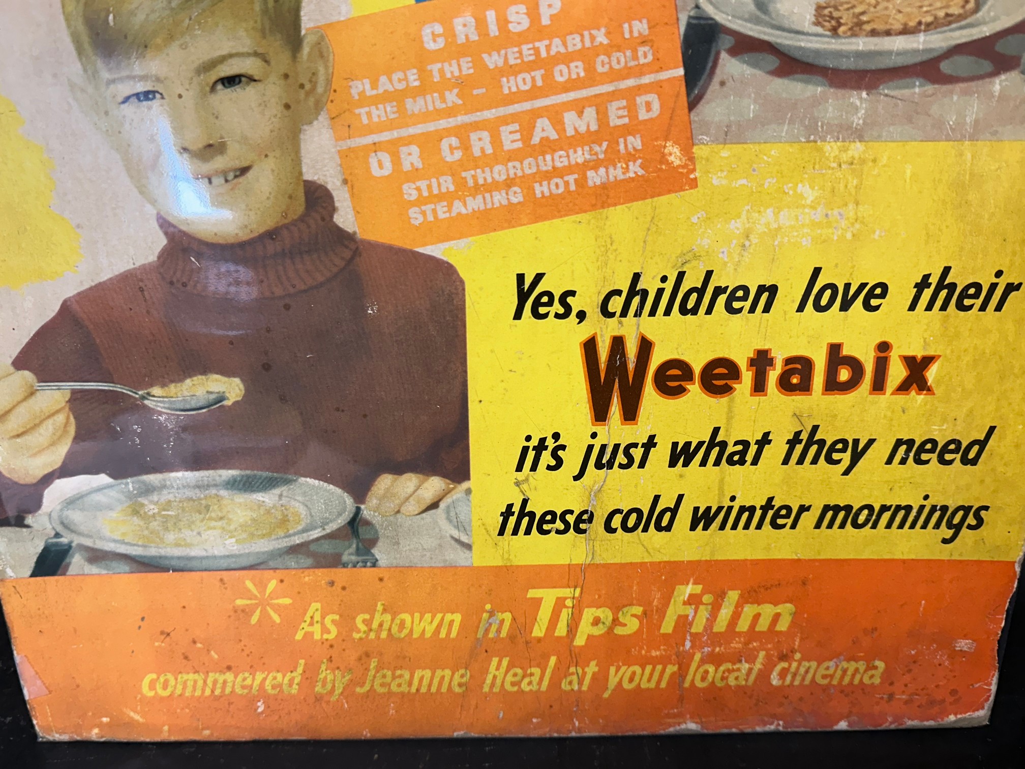 A Weetabix showcard with cinema film reference, 14 1/2 x 19 1/2". - Bild 5 aus 5