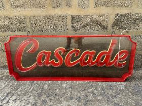 A Cascade lightbox, plastic, 48 1/2 x 18".