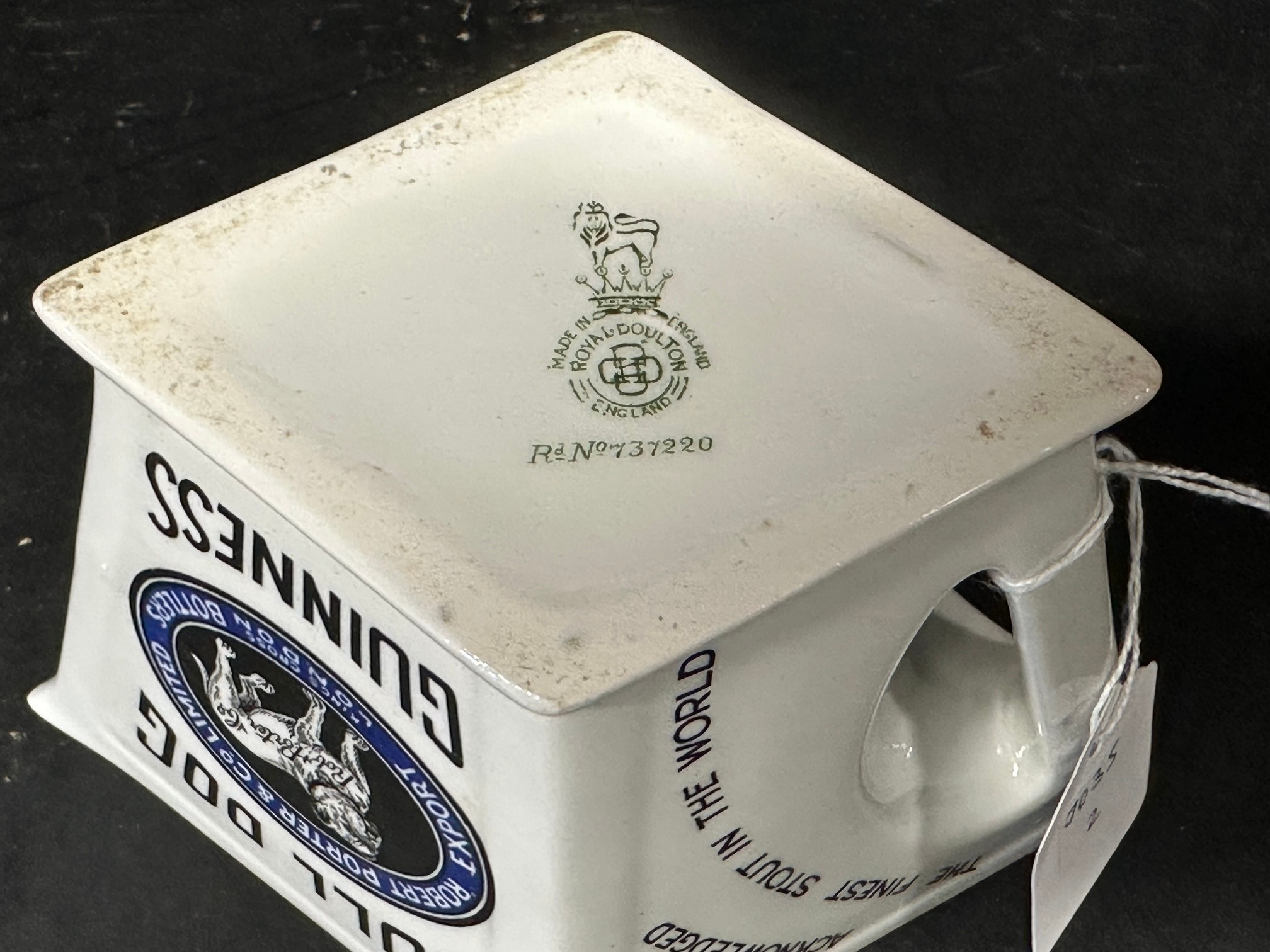 A Royal Doulton advertising breweriana jug for Bull Dog Guinness 'Acknowledged the finest stout in - Image 6 of 6