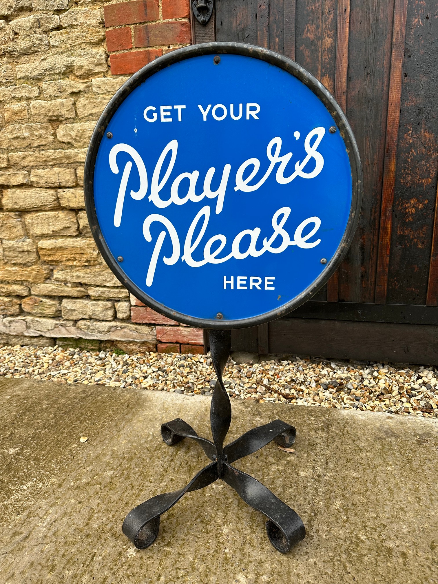 A Player's Please double sided advertising display stand, 23 x 38 3/4". - Image 2 of 2
