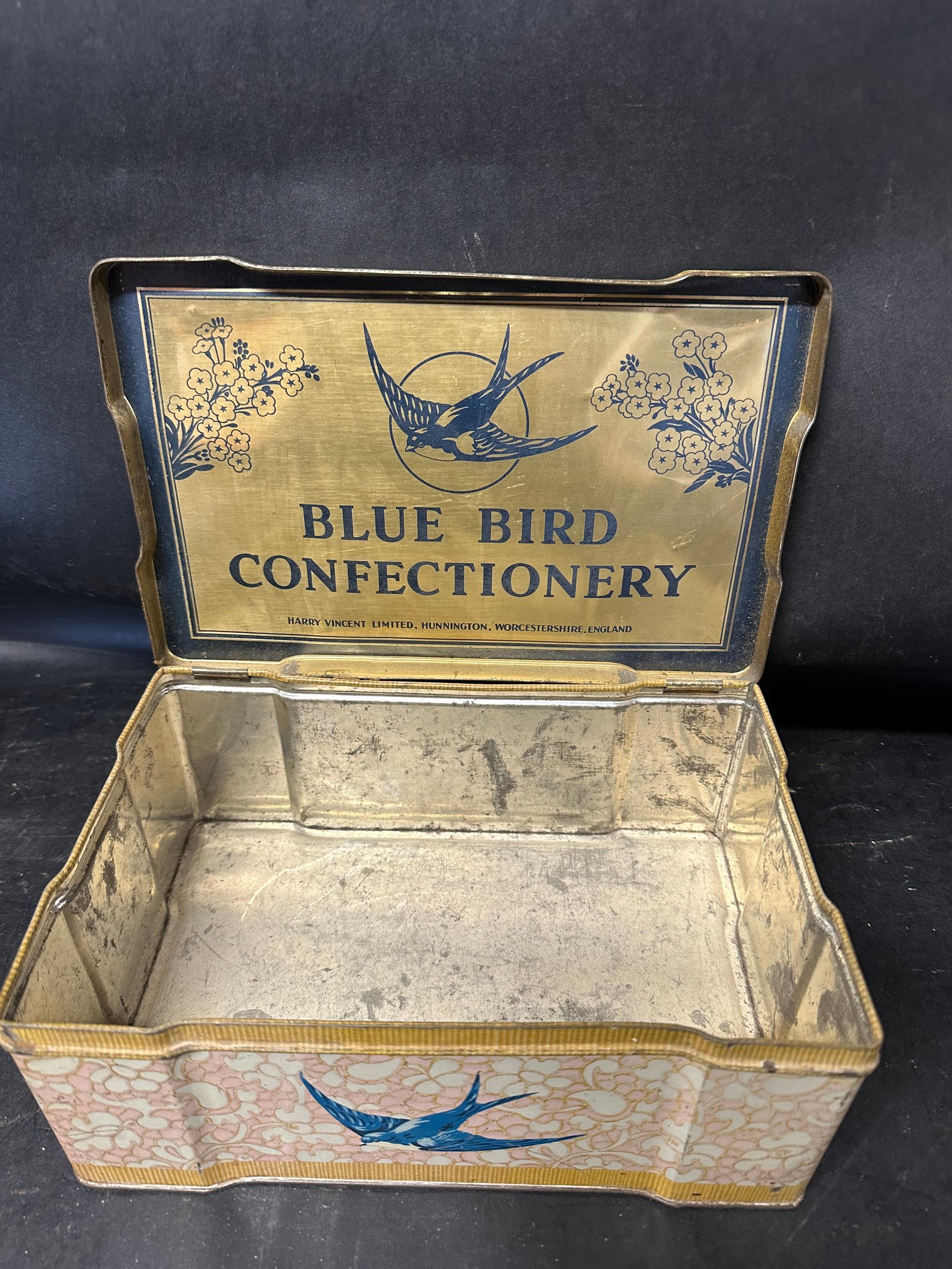 Four large toffee tins: two for Lovell's Toffee Rex of Newport & Manchester, Bluebird orange milk - Image 8 of 12