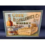 A Cork Distilleries Co. Ltd. Whisky tin advertising sign, in very good condition with hook intact,