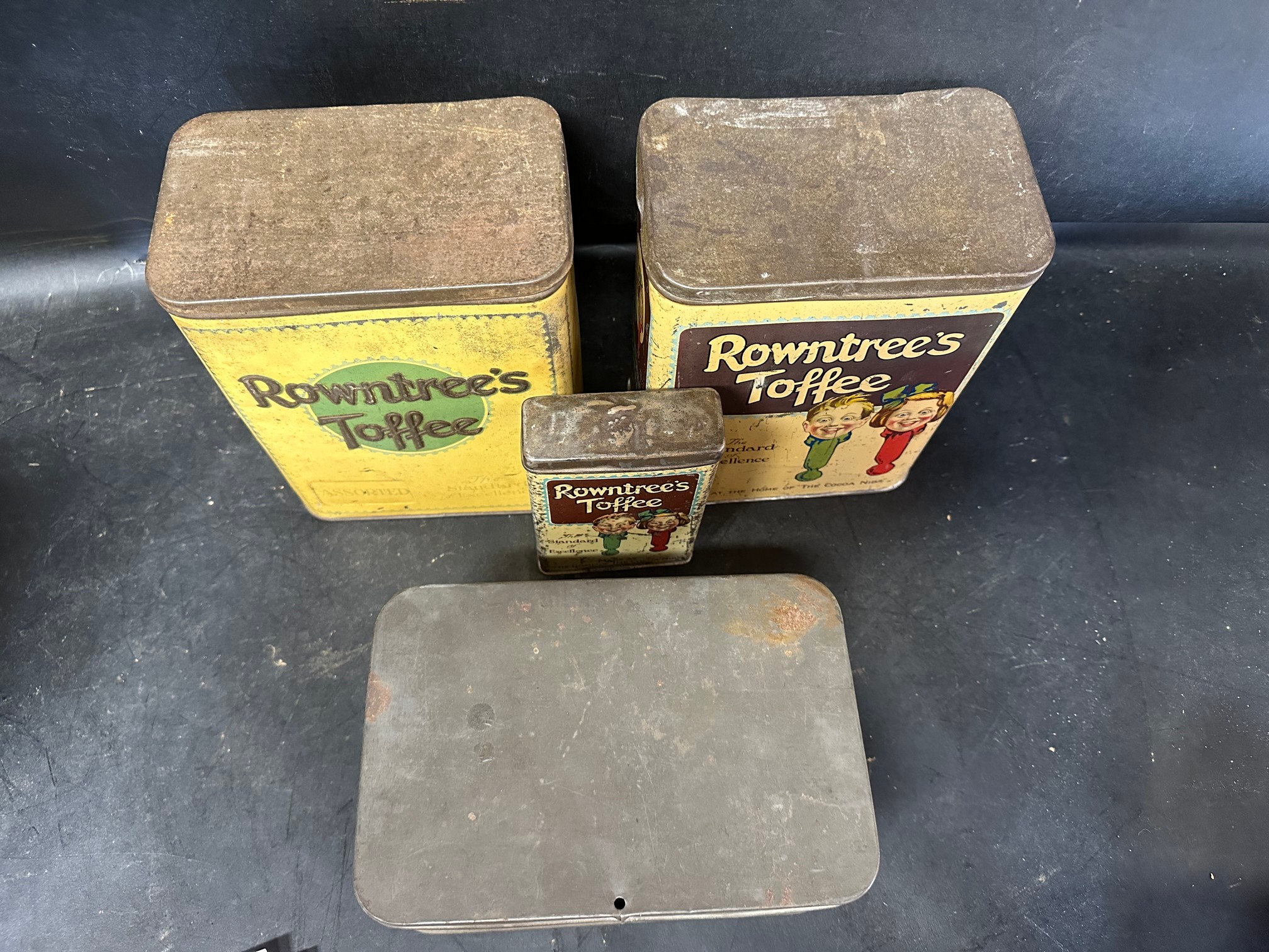 Four Rowntree's confectionery tins: three for Rowntree's Toffee and a Clear Gums Liquorice Tablets - Image 3 of 8