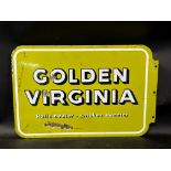 A Golden Virginia (Cigarettes) Rolls neater - smokes sweeter! double sided enamel advertising