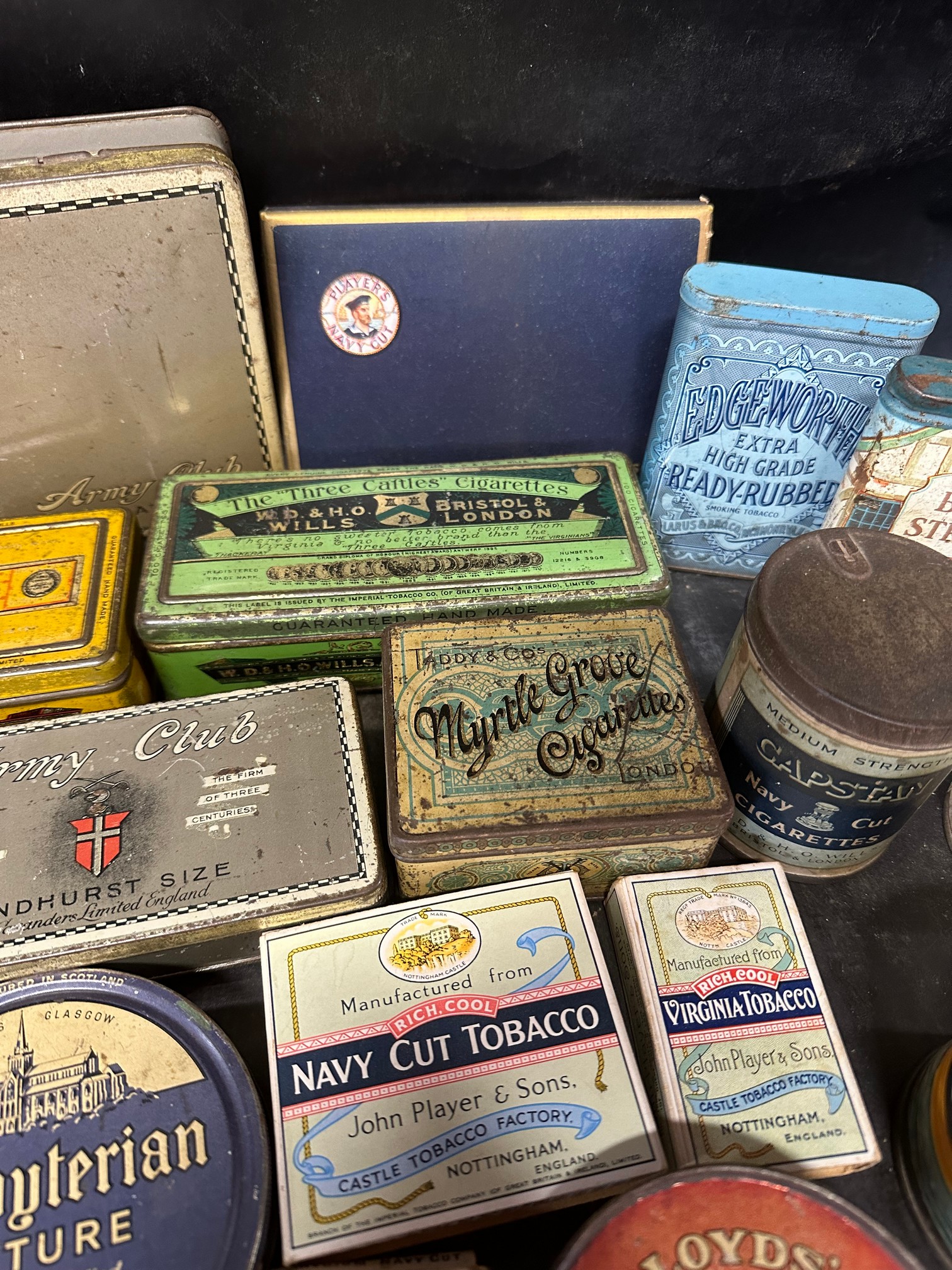 A selection of tobacco tins, packets, advertising etc. inc. Wills, Player's Navy Cut, Army Club, - Image 9 of 11