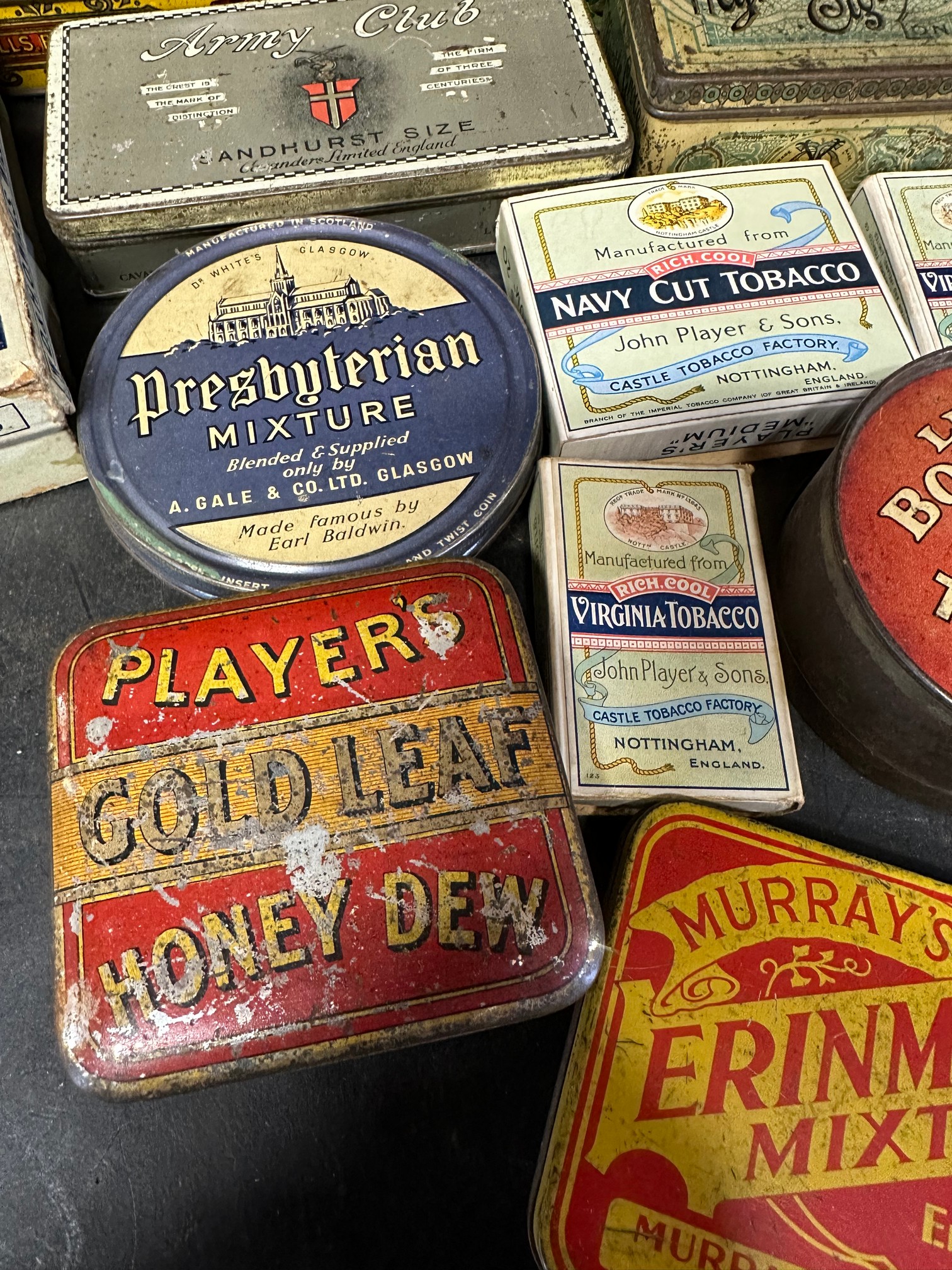 A selection of tobacco tins, packets, advertising etc. inc. Wills, Player's Navy Cut, Army Club, - Image 7 of 11