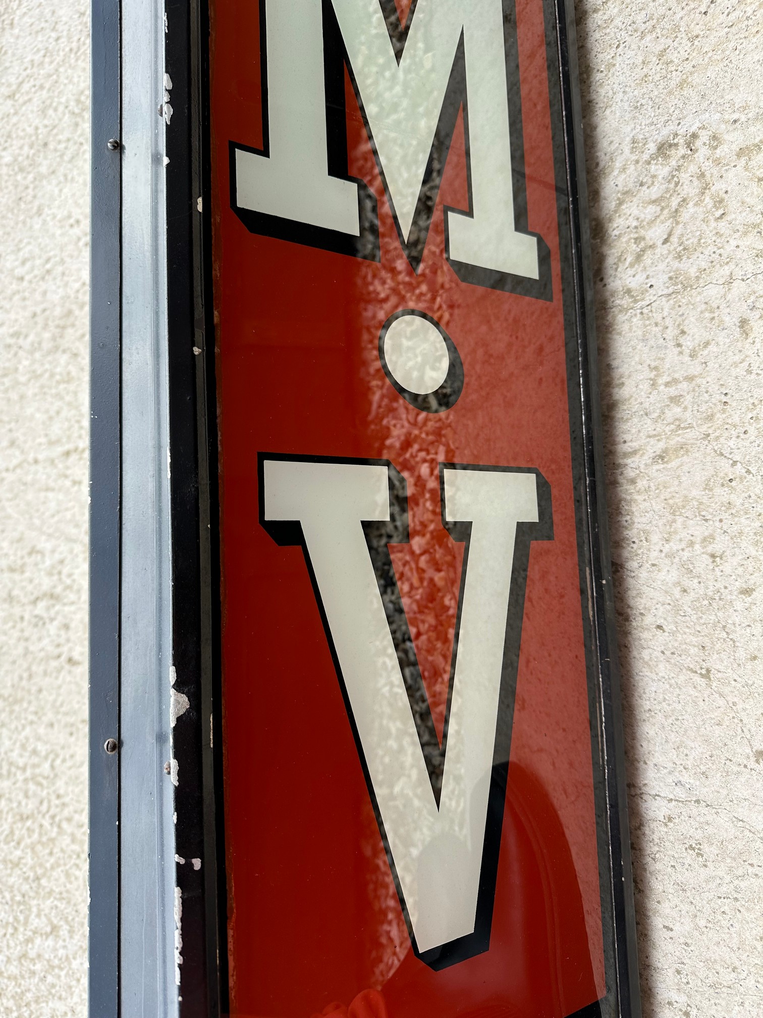 A superb and rare glass panelled HMV wall-mounted lightbox, 61 1/2 x 13 x 13 1/2". - Image 13 of 15