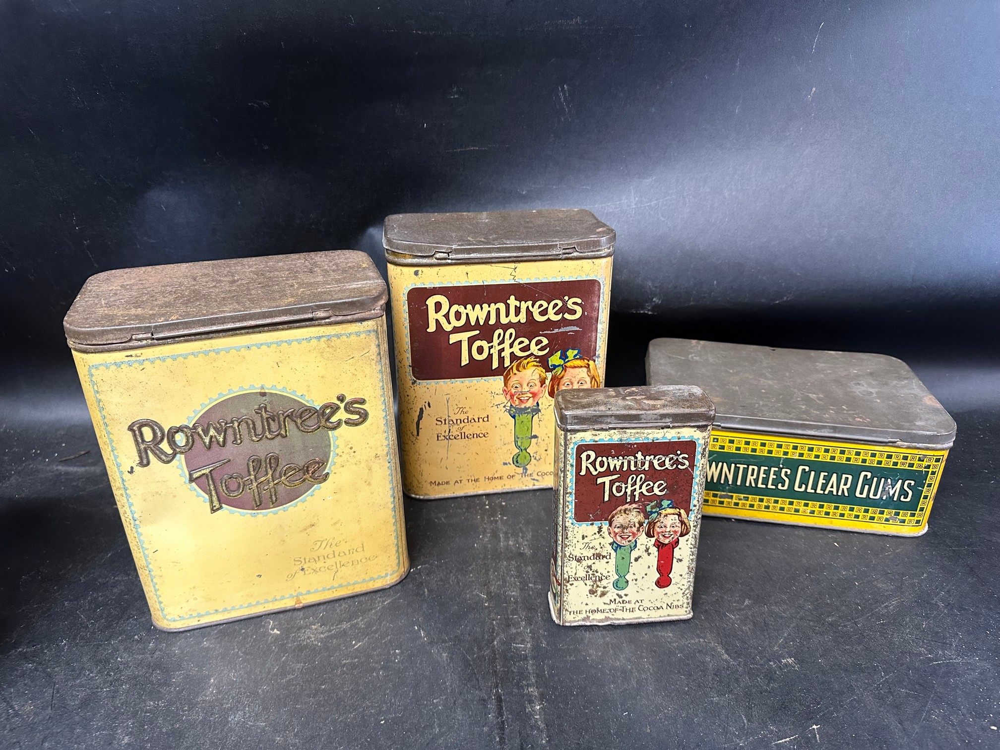 Four Rowntree's confectionery tins: three for Rowntree's Toffee and a Clear Gums Liquorice Tablets - Image 5 of 8