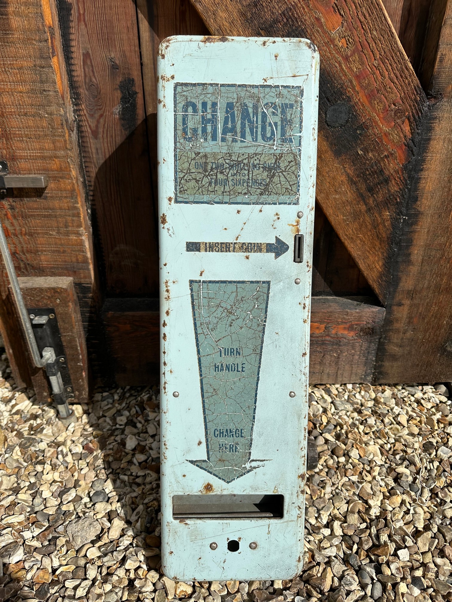 A 'Change' vending machine, 8 1/4 x 29 1/2".