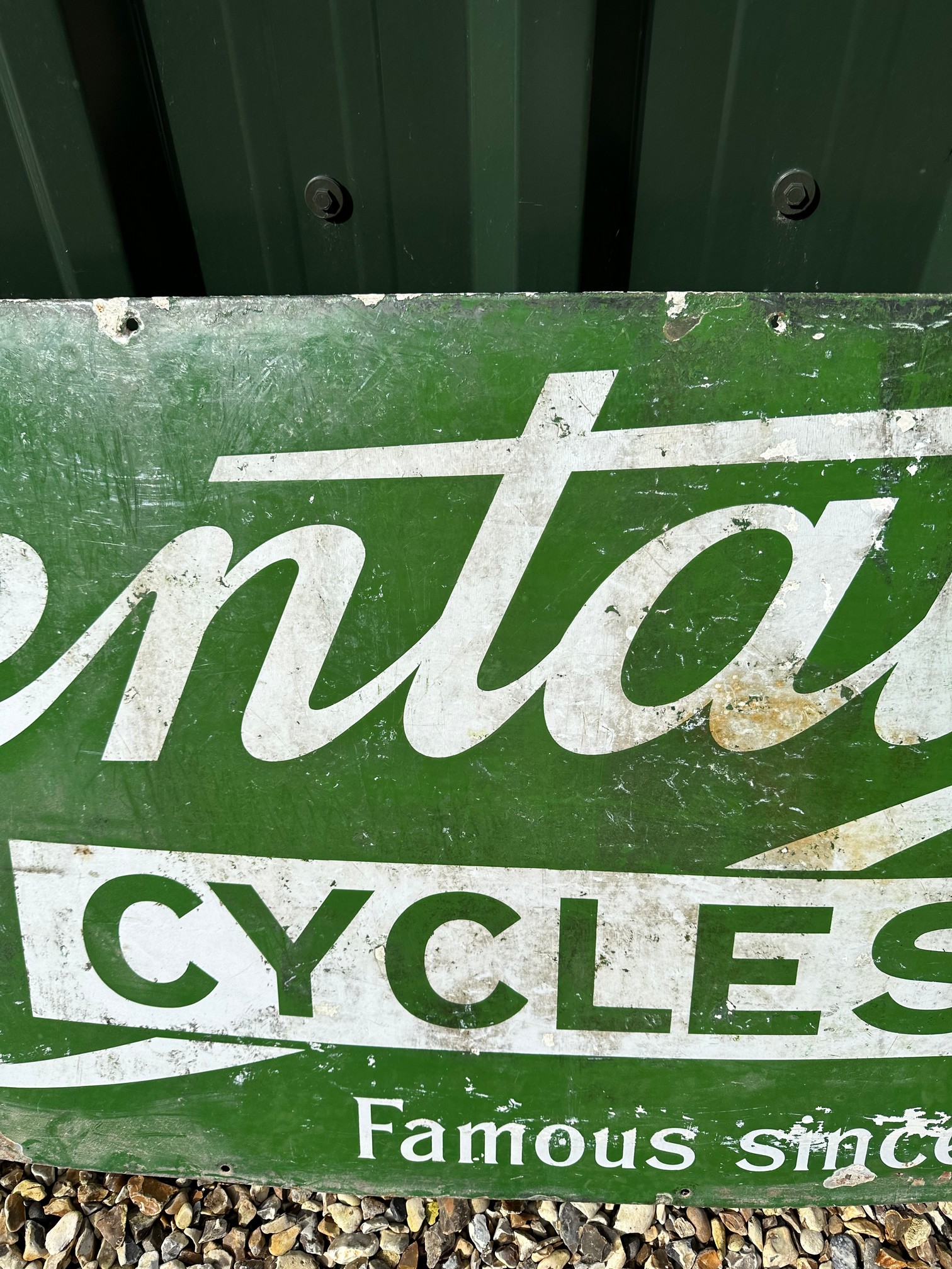 A Centaur Cycles enamel advertising sign, 50 1/4 x 23". - Image 5 of 7