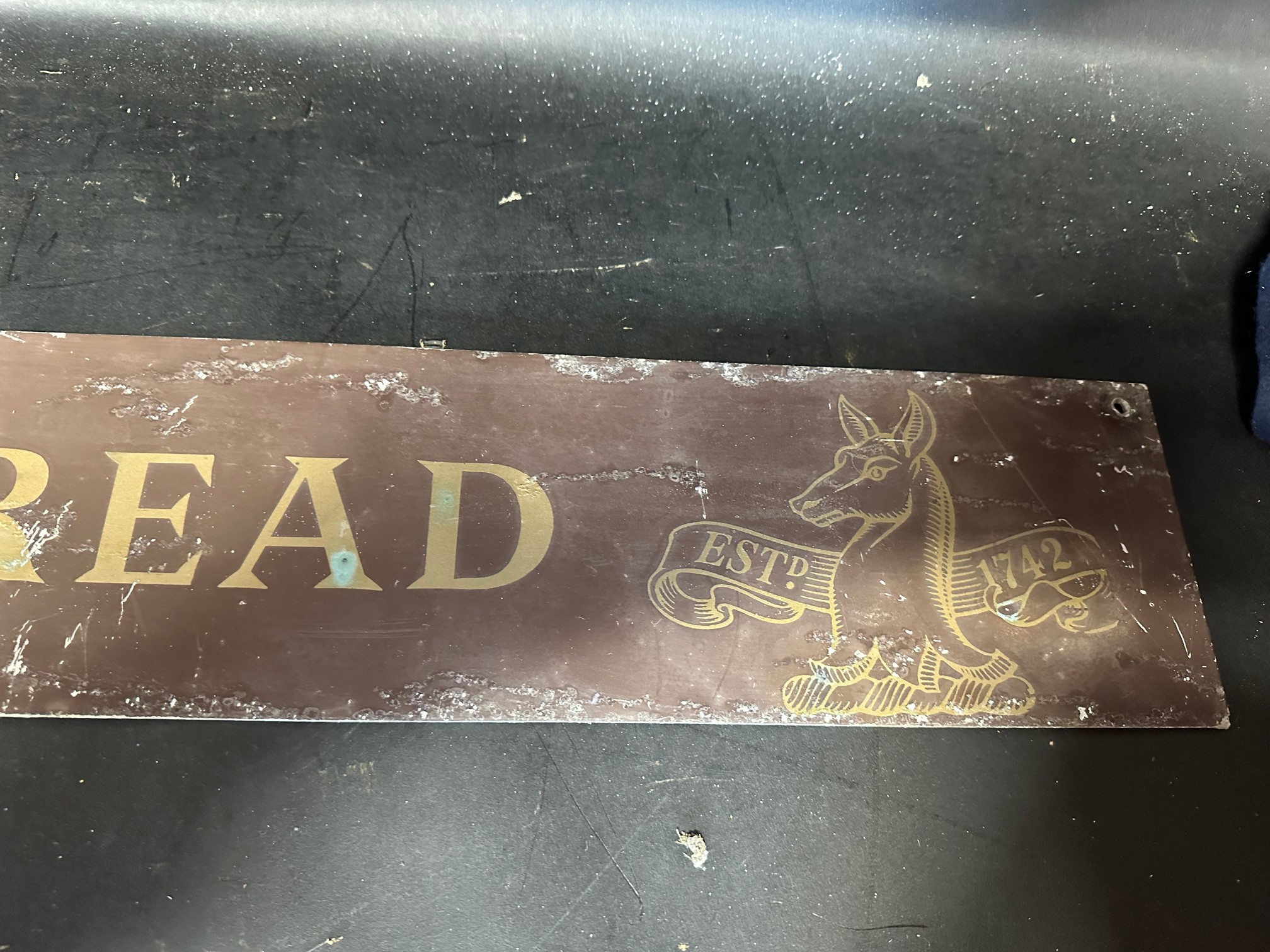 A Whitbread metal advertisement, 36 x 5 1/4". - Image 5 of 5