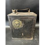 An Alexander Duckham & Co. Ltd. two gallon can, dated 3 31, with plain cap.