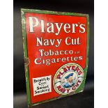 A Player's Navy Cut Tobacco and Cigarettes pictorial enamel advertising sign 'Beautifully Cool and