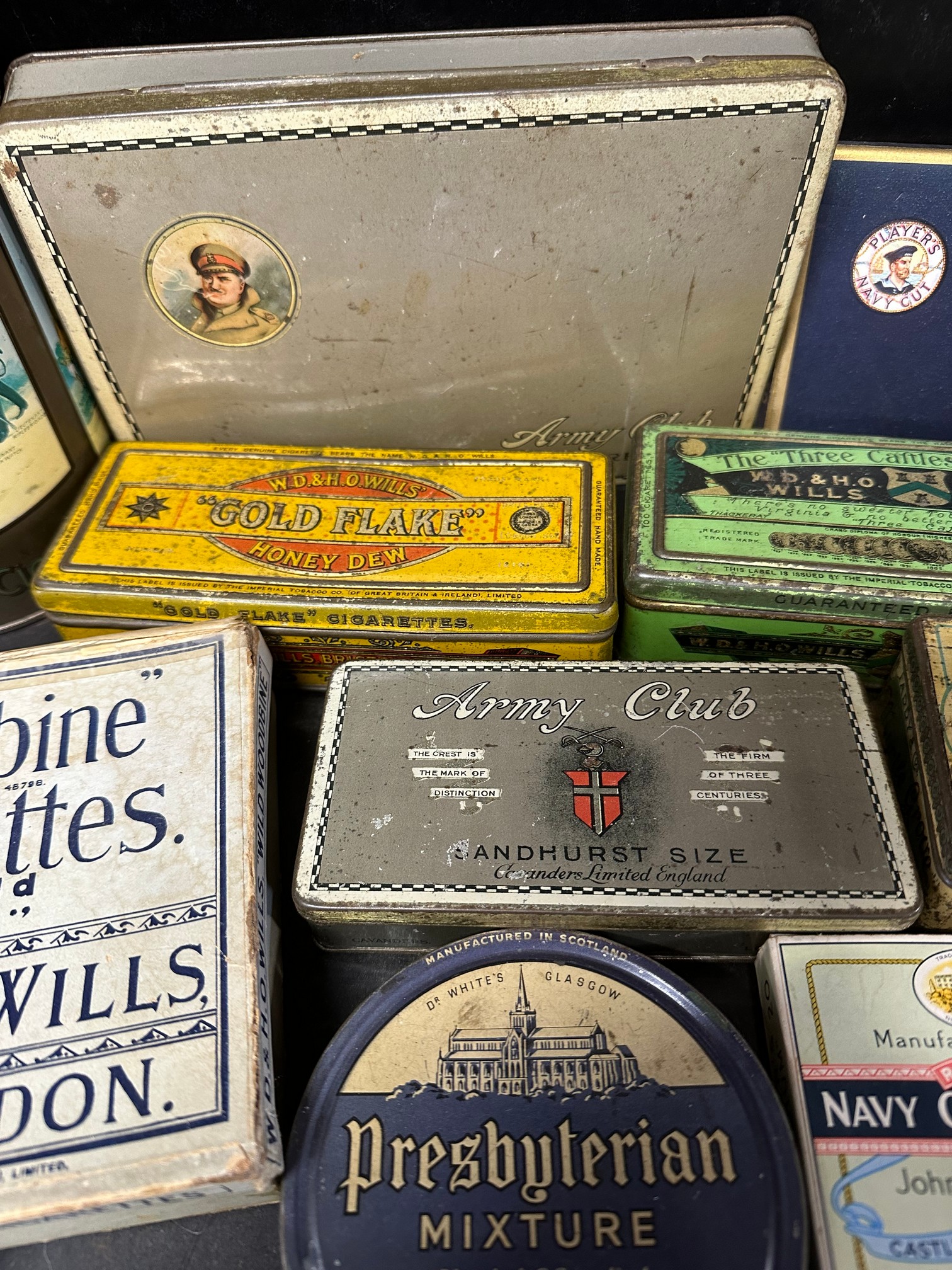 A selection of tobacco tins, packets, advertising etc. inc. Wills, Player's Navy Cut, Army Club, - Image 8 of 11