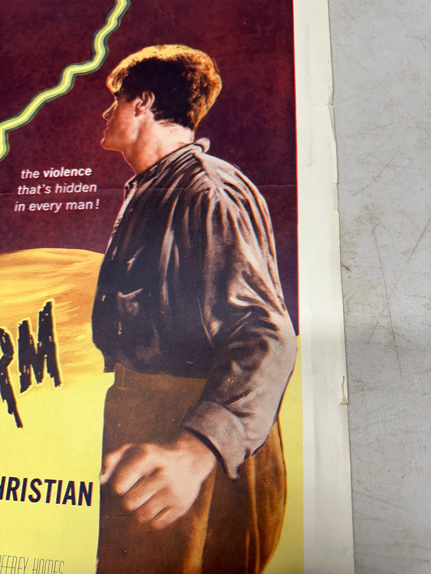 An original 1956 Allied Artists USA film poster for Thunderstorm, produced by Binnie Barnes starring - Image 5 of 8
