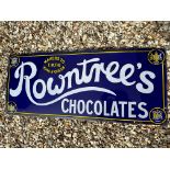 A Rowntree Chocolates enamel advertising sign, 'Makers to T.M. The King & Queen, 36 x 15".