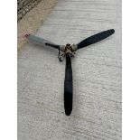 A three bladed propeller.