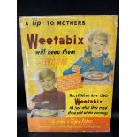 A Weetabix showcard with cinema film reference, 14 1/2 x 19 1/2".