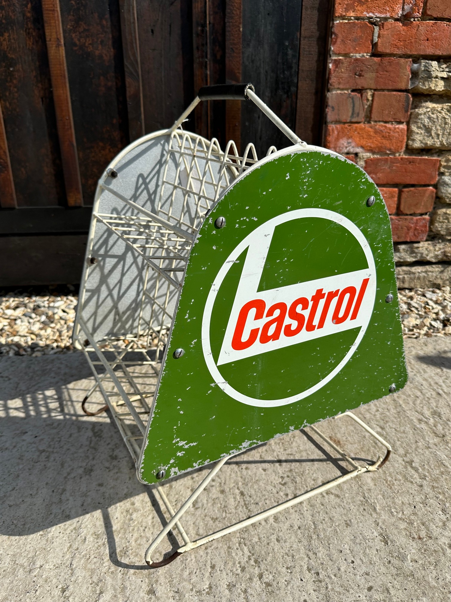 A Castrol oil can rack. - Image 2 of 2