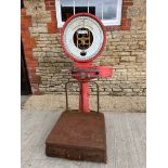 A set of Avery industrial platform weigh scales, by repute from Bitton Railway, will weigh up to