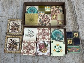 A selection of tiles including Arts & Crafts (16).
