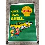 A Shell advertising poster, 32 3/4 x 47 3/4".