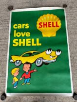 A Shell advertising poster, 32 3/4 x 47 3/4".