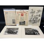 Fire Brigade lot - a 1940 Fireman's Almanar - four pages, facts and pictures ref. London Fire