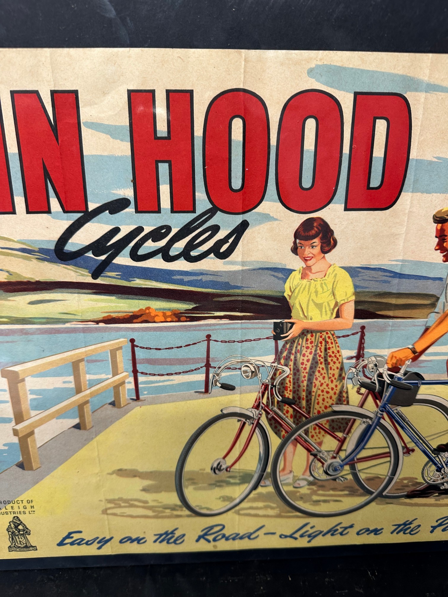 A poster advertising Robin Hood Cycles 'Easy on Road - Light on the Purse', a product of Raleigh - Image 4 of 7