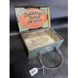 An early 20th Century Turnwright's Toffee De-Light suitcase tin 'Adds a new delight to life', 10 1/