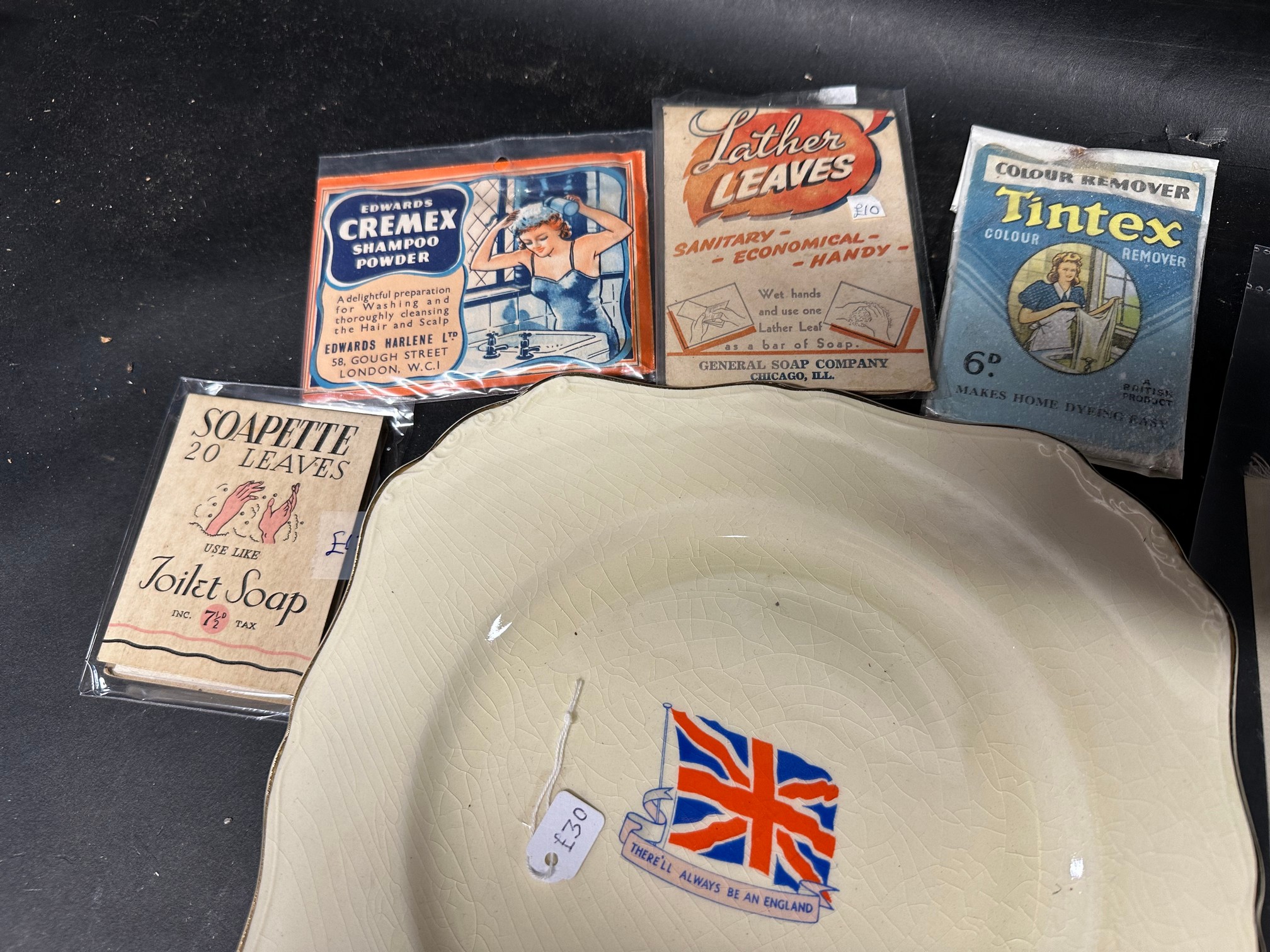 A good WWI and WWII lot including a J & G Meakin WW1 plate, four silks, savings books, a ration - Image 6 of 7