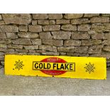 A Wills's Gold Flake enamel advertising sign, 72 x 15".