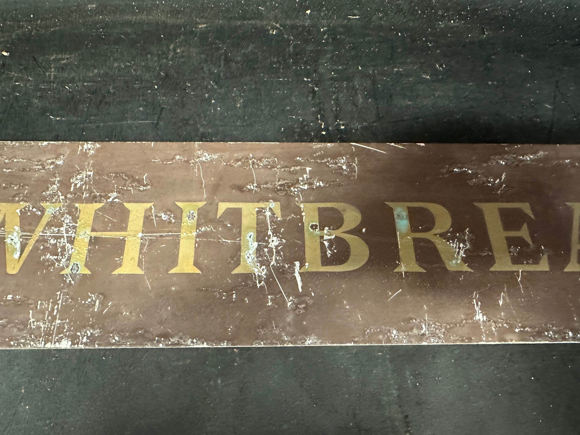 A Whitbread metal advertisement, 36 x 5 1/4". - Image 4 of 5