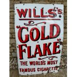 A Wills's "Gold Flake" enamel advertising sign, 29 x 47", some areas of restoration to bottom right,